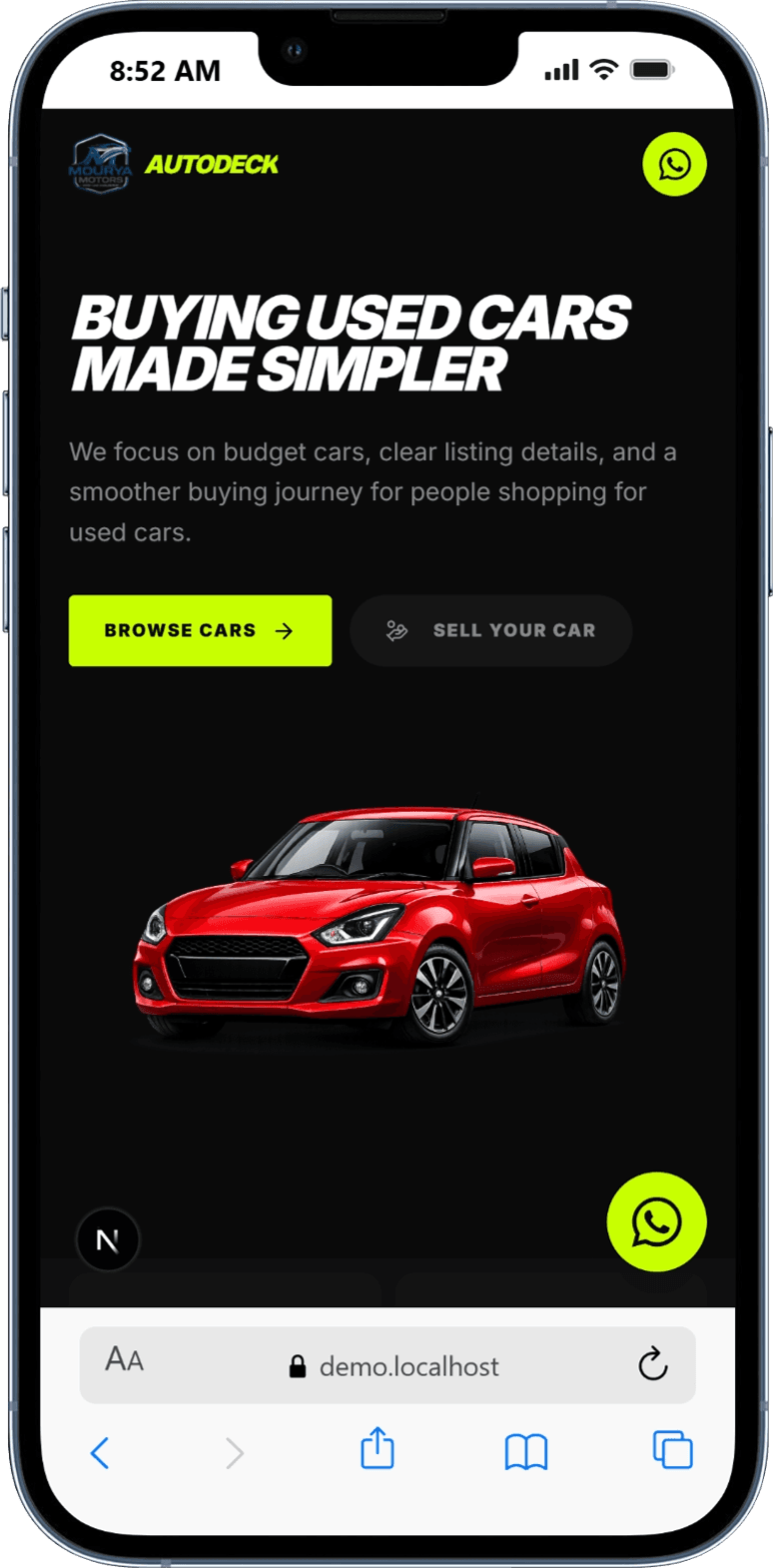 Torque iPhone mockup